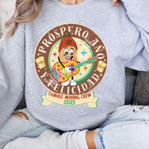 Festive Tamale Making Crew Tamalada Sweatshirt Party Gift Winter Pullover Crewneck For Tamale Squad Tamale Making Family Tradition Sweater