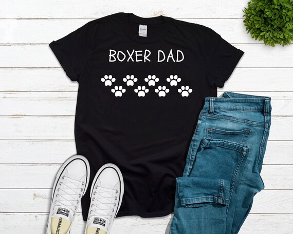 Boxer T-shirt Boxer Dad Shirt Mens Gift 