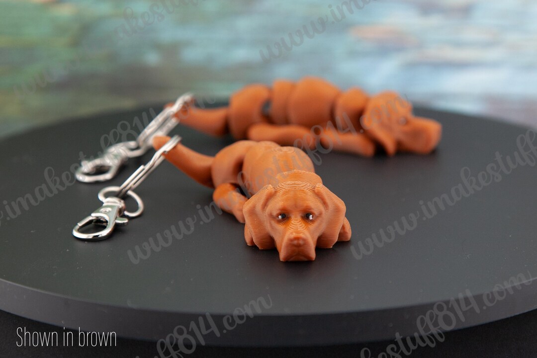 Vizsla 3d Printed Keychain, Just Because Gift for Dog Mom, 3d Dog, Bag ...