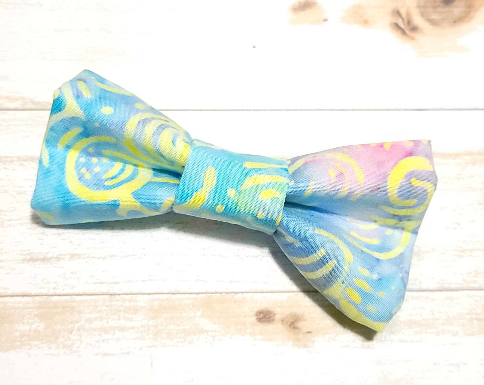Batik Dog Bow Tie With Elastic Colorful Bow Ties for Dogs Etsy Canada