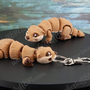River Otter 3d printed fidget, Just Because gift for river otter lover, otter fidget, bag charm, articulated animal, flexi pet, otter gift