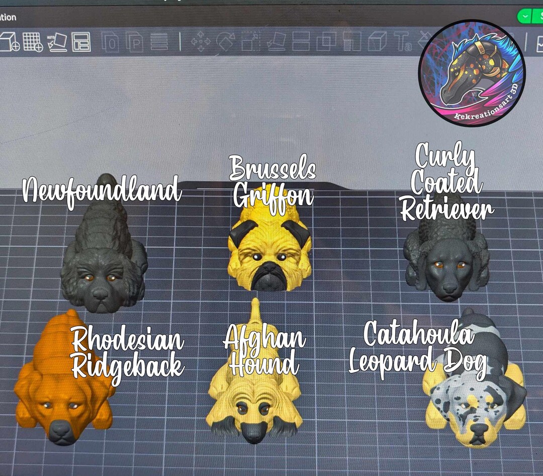 Rhodesian Ridgeback 3d Printed Keychain, Christmas Gift for Dog Lover ...