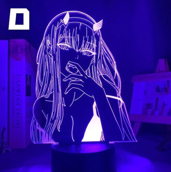 Darling In The Franxx Zero Two Led Light Night Lamp Etsy Darling In The Franxx Zero Two Led Light Night Lamp Etsy