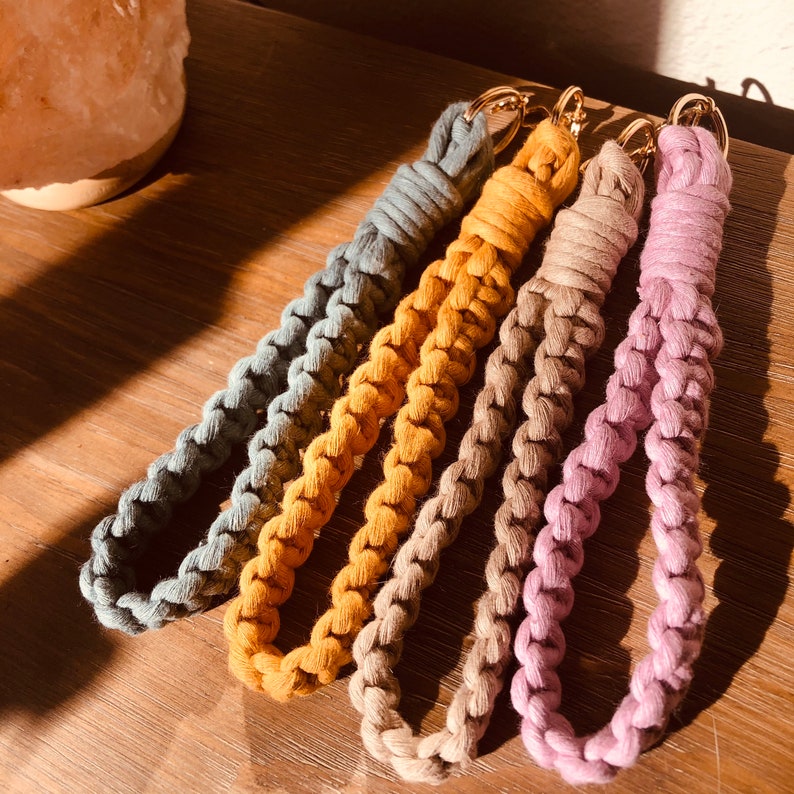 Macrame Wristlet Keychains