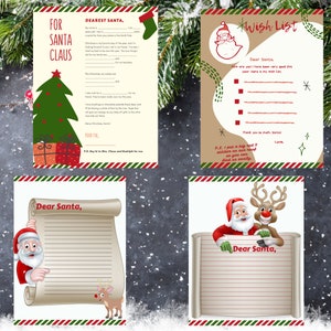 El paquete definitivo de páginas imprimibles de Carta a Santa. Incluye 10 hermosas páginas imprimibles listas para escribir, divertidas para toda la familia...