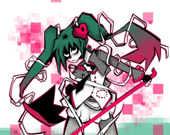 Streaming Heart Hatsune Miku Poster
