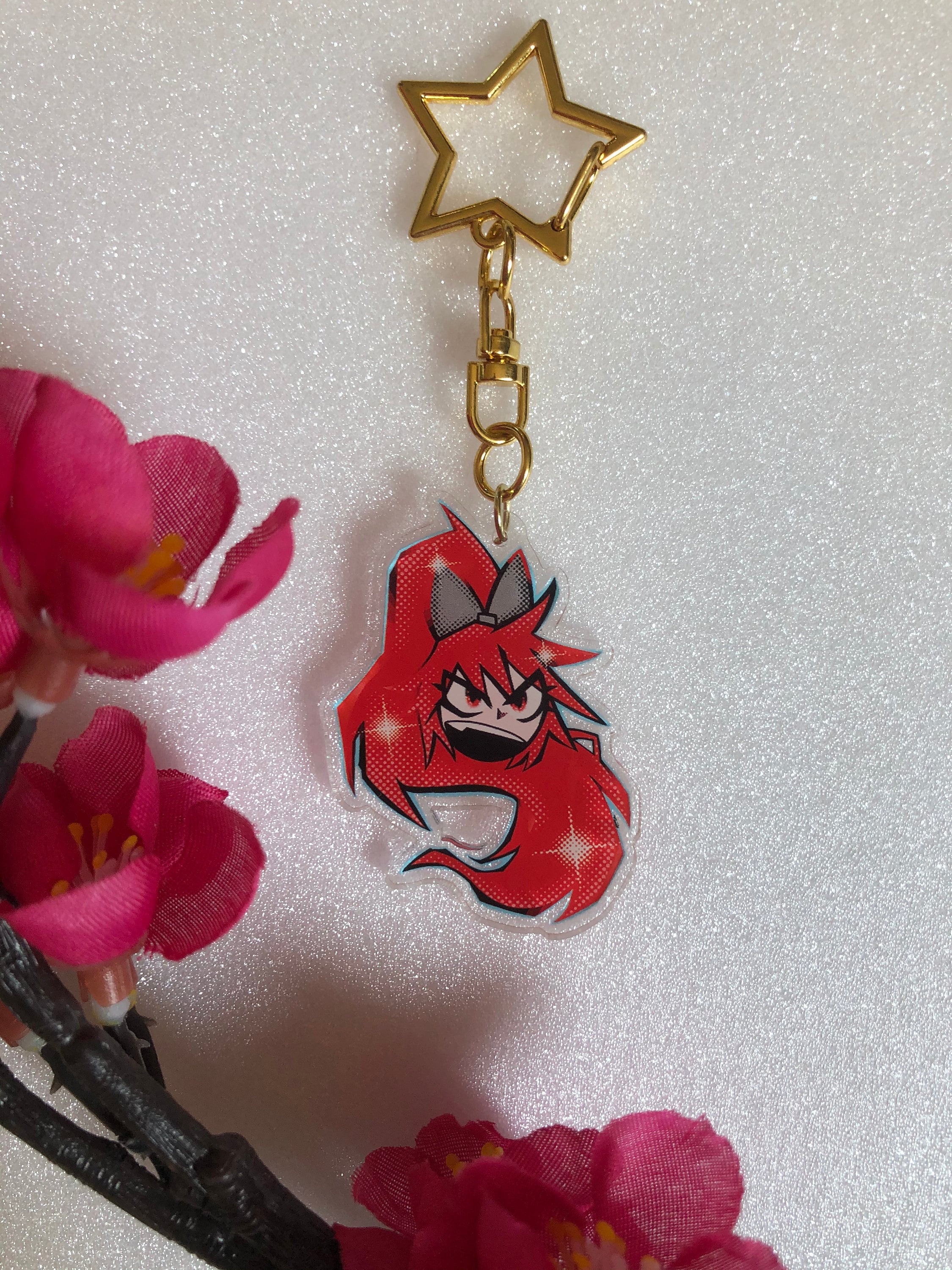 Kyoko Sakura Madoka Magica Acrylic Charm