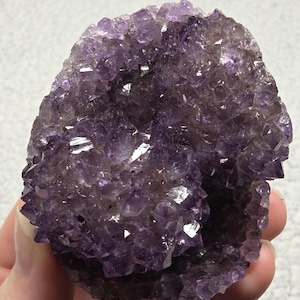 Purple Uruguayan Amethyst Geode with Agate Shell