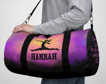 Gymnastics Bag Personalized, Gymnastics Duffel Bag, Gymnastics Bag for Girls, Competition Duffel Bag, Duffel Bag, Custom Duffel Bag