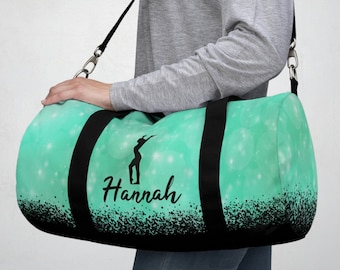 Personalized Gymnastics Bag for Girls, Custom Gymnastics Duffel Bag, Competition Duffle Bag, Overnight Bag for Kids, Birthday Gift