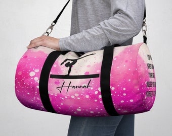 Gymnastics Bag Personalized, Gymnastics Duffel Bag, Gymnastics Bag for Girls, Competition Duffel Bag, Duffel Bag, Custom Duffel Bag