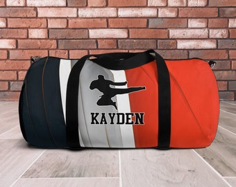 Karate Duffle Bag, Personalized Duffel Bag, Karate Gifts, Martial Arts Bag, Custom Duffel Bag, Duffle Bag for Kids, Martial Arts Gift