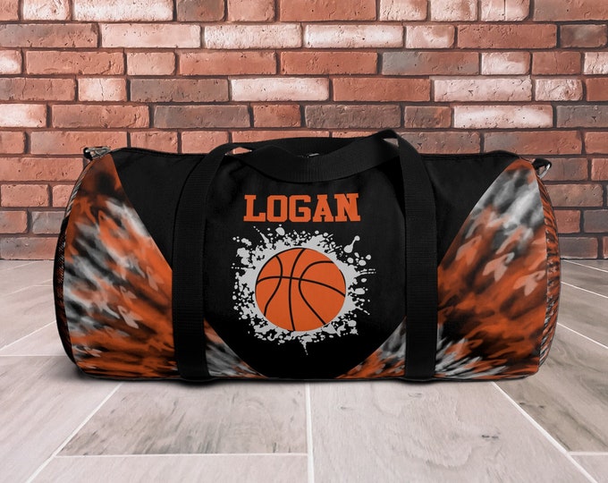 Basketball Bag, Personalized Basketball Duffel Bag, Custom Sports Bag, Duffle Bag Kids, Basketball Gifts for Daughter, Athletic Bag for Son