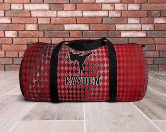 Karate Duffle Bag, Personalized Duffel Bag, Karate Gifts, Martial Arts Bag, Custom Duffel Bag, Duffle Bag for Kids, Martial Arts Gifts