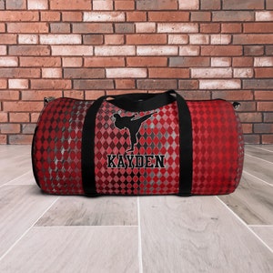Karate Duffle Bag, Personalized Duffel Bag, Karate Gifts, Martial Arts Bag, Custom Duffel Bag, Duffle Bag for Kids, Martial Arts Gifts