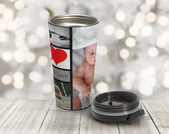 Photo Travel Mug, Travel Mug Personalized, Picture Travel Mug, Travel Mug Custom, Travel Mug With Photo, Custom Travel Cup
