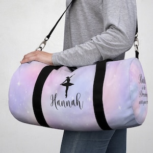 Ballet Bag Personalized, Dance Gift for Teens, Dance Duffle Bag, Ballet Duffle Bag, Dance Bag for Girls, Granddaughter Gift, Recital Gift