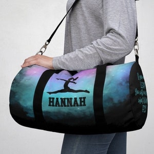 Gymnastics Bag Personalized, Gymnastics Duffel Bag, Gymnastics Bag for Girls, Competition Duffel Bag, Duffel Bag, Custom Duffel Bag image 1