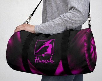 Gymnastics Gifts for Girls, Personalized Gymnastics Bag, Gymnastics Bag Pink, Gymnastics Duffel Bag, Tie Dye Duffel Bag, Granddaughter Gift
