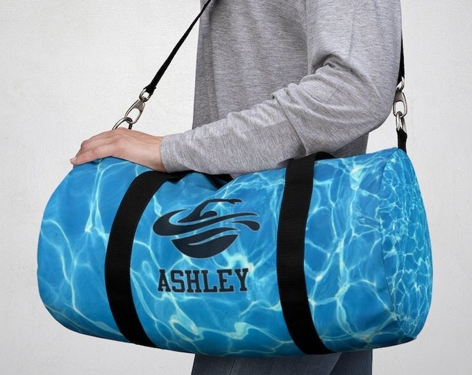 Swim Bag Personalized, Swim Gifts, Custom Duffle Bag, Christmas Gift for Kids, Swimmer Bag, Personalized Gift, Sports Duffel Bag