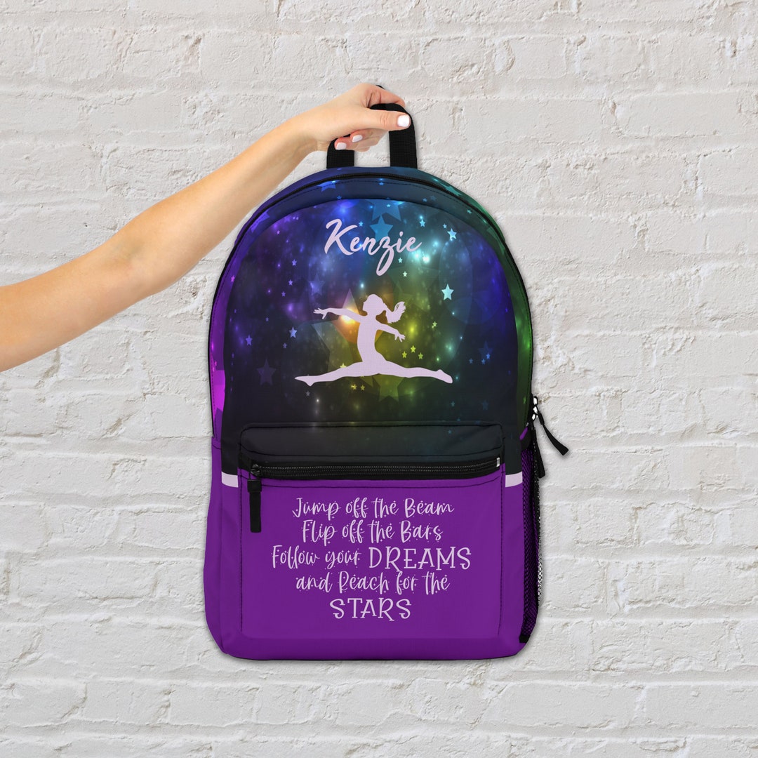 Gymnastics Backpack Personalized, Gymnastics Bag, Gymnastics Gift for