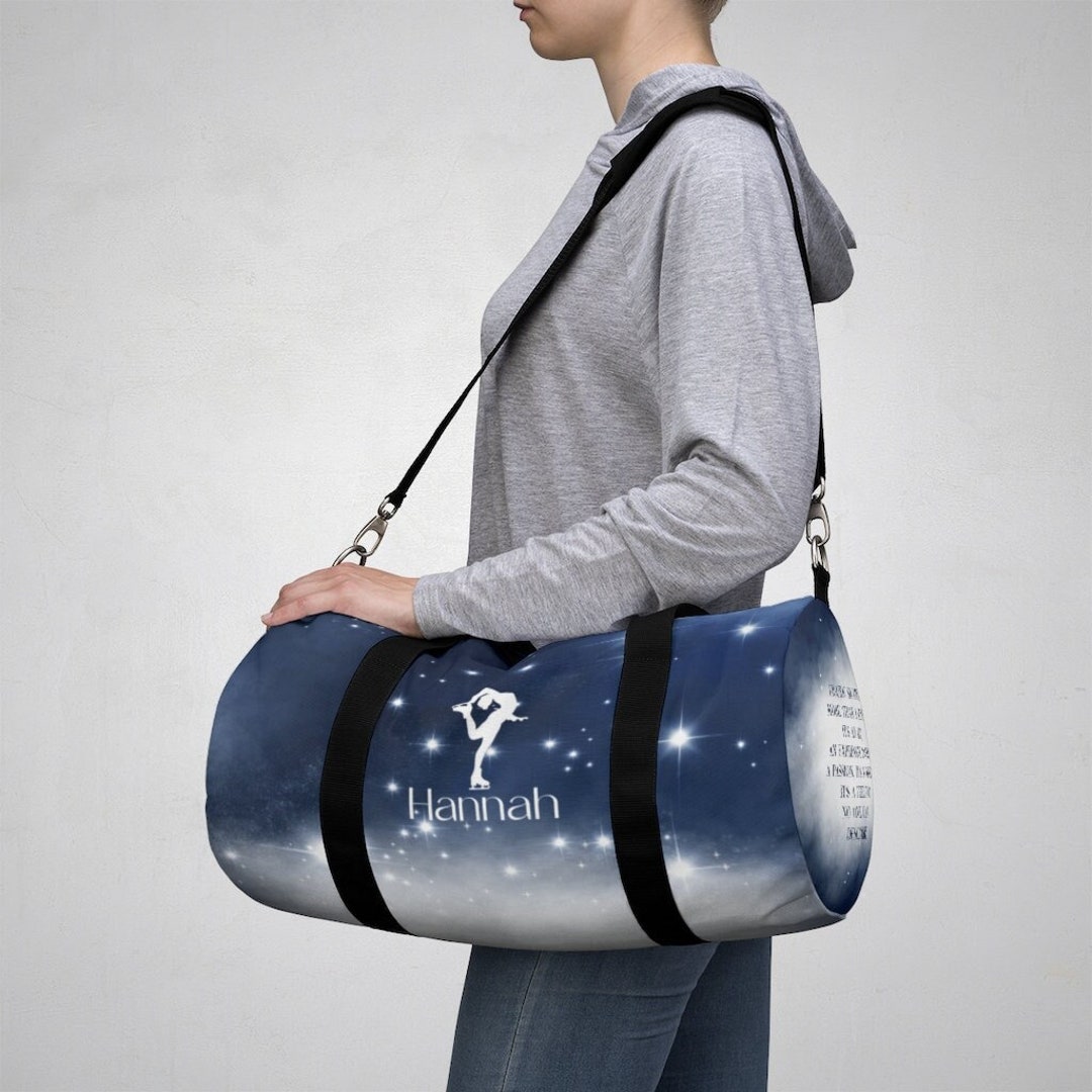 Figure Skating Bag, Figure Skater Gift, Personalized Duffle Bag Kids