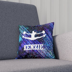 Cheer Pillow Personalized, Cheer Gift for Girls, Team Gifts, Custom Name Pillow, Cheer Coach Gift, Cheerleader Room Decor, Competition Gift