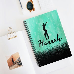Gymnastics Gift for Girls, Gymnastics Notebook, Personalized Notebook for Kids, Team Gifts, Competition Gift, Gymnastics Journal, State Gift