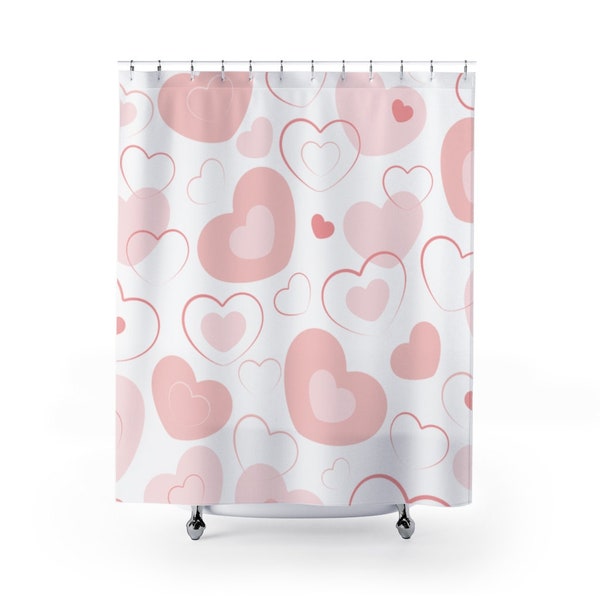 Pink Shower Curtain Etsy