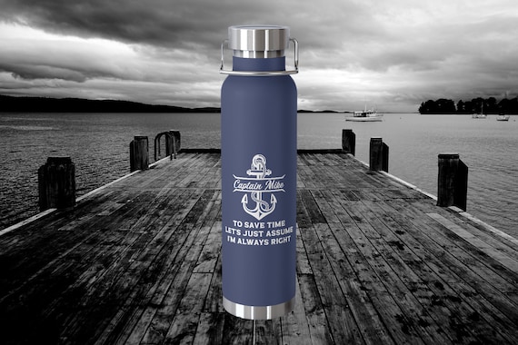 Boat Captain Water Bottle, Boat Gifts for Men, Pontoon Boat Gifts, Boat  Gifts for Dad, Personalized Anchor Water Bottle, Insulated Bottle -   Canada