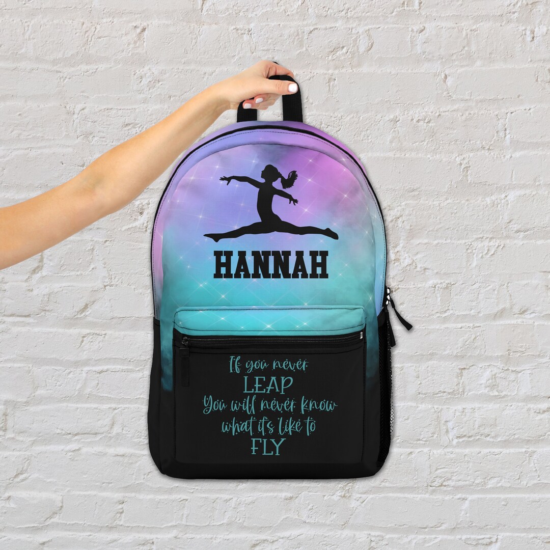Gymnastics Backpack Personalized, Gymnastics Bag, Gymnastics Gift for