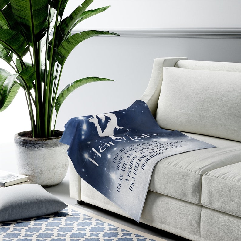 WhattheFrogDesignCo Figure Skating Blanket