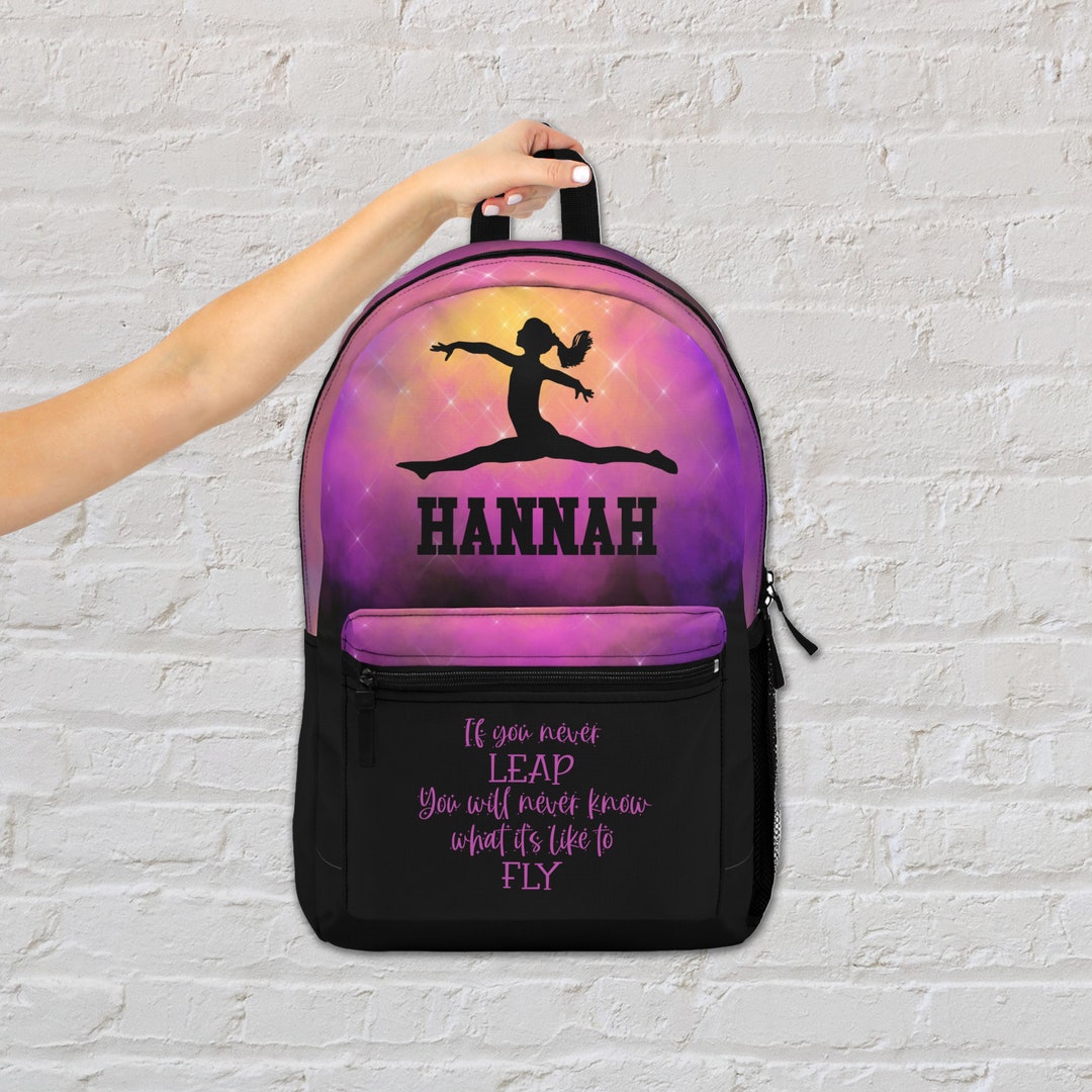 Gymnastics Backpack Personalized, Gymnastics Bag, Gymnastics Gift for