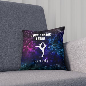 Gymnastics Pillow Personalized, Gymnastics Gifts for Girls, Custom Gymnastics Pillow, Gymnastics Gift, Gymnastics Room Decor