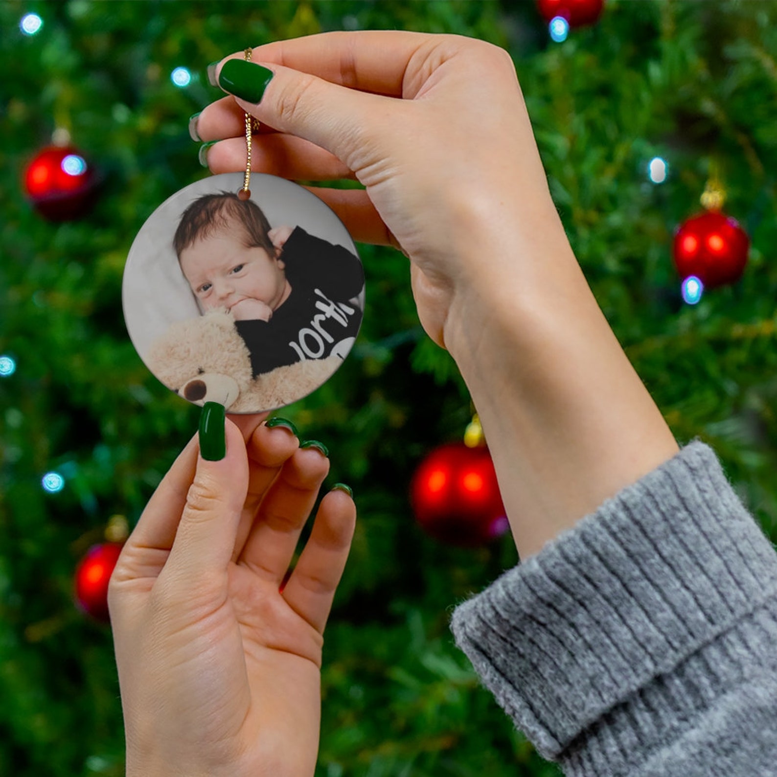 Babys First Christmas Ornament Personalized Baby Ornament Etsy