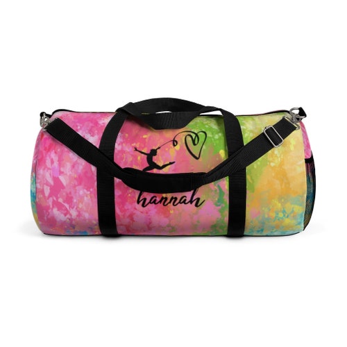Rhythmic Gymnastics Bag, Gymnastics Gifts for Girls, Personalized Duffel Bag, Gymnastics Duffle