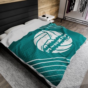 Manta de voleibol personalizada con nombre para niñas, regalo de voleibol personalizado para hija o nieta, regalo de fin de temporada para equipo y entrenador. imagen 8