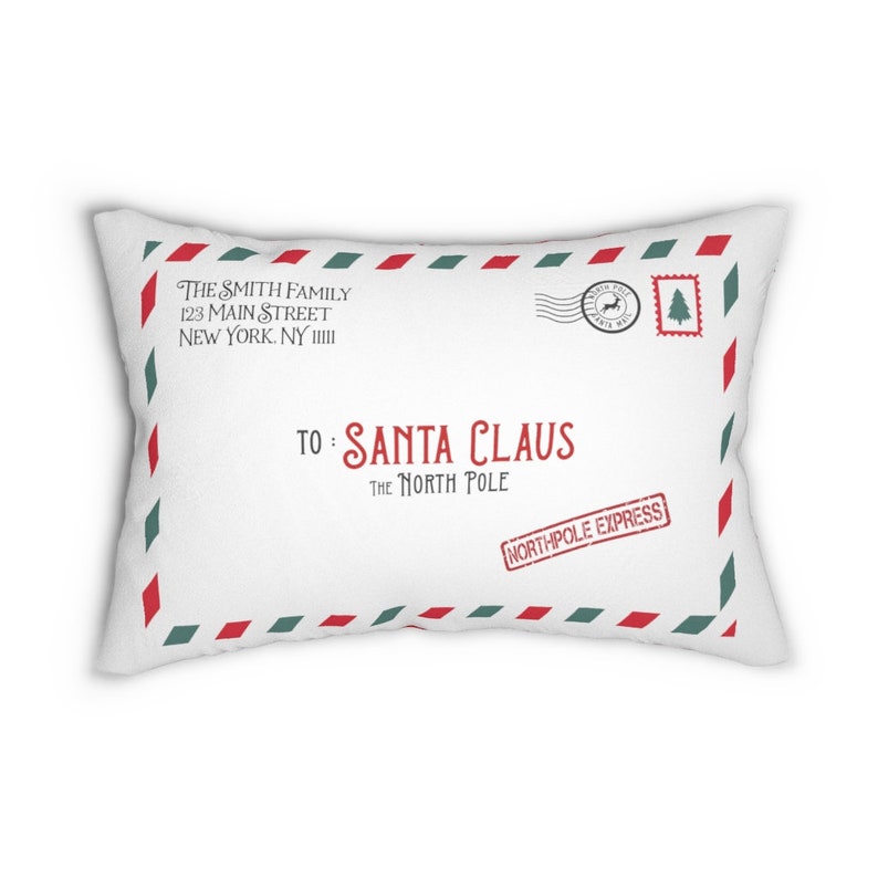 Letter to Santa Pillow Personalized Gift for Home Christmas | Etsy