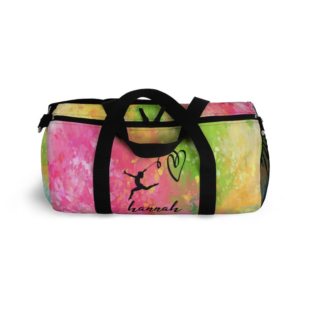 Rhythmic Gymnastics Bag, Gymnastics Gifts for Girls, Personalized Duffel Bag, Gymnastics Duffle