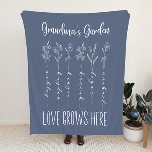 Geburtsmonat Blumendecke: Personalisiertes Familiengeschenk