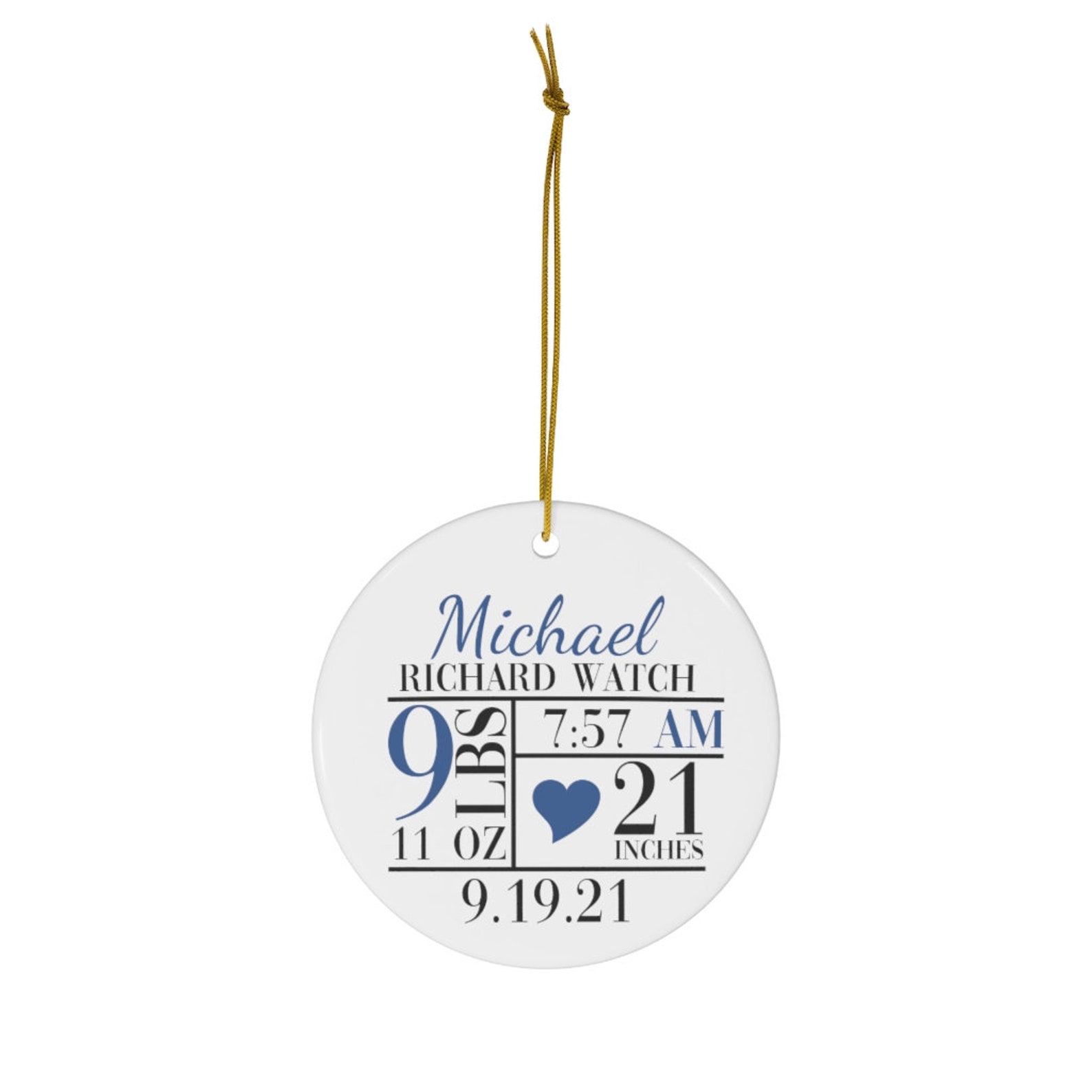 Babys First Christmas Ornament Personalized Baby Ornament Etsy