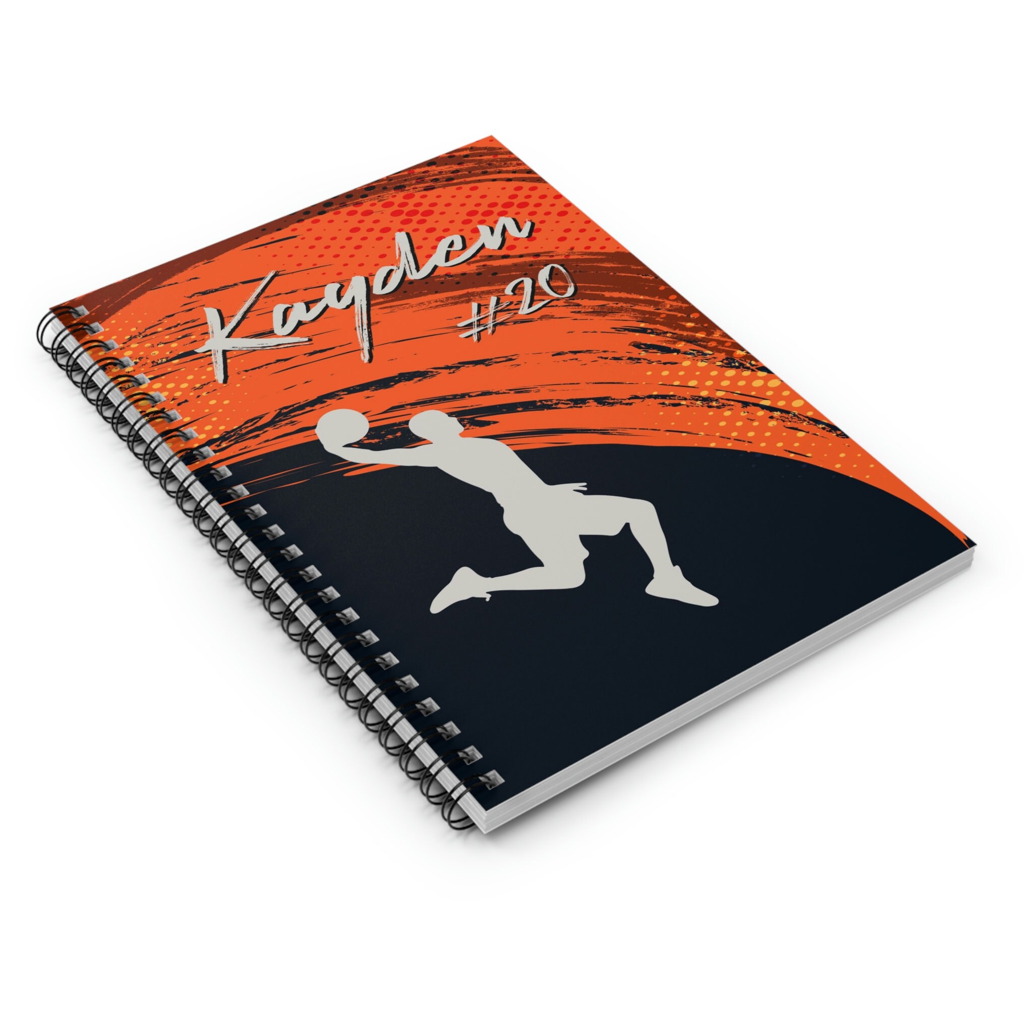 Basketball Notebook, Personalized Notebook for Kids, Custom Notebook ...