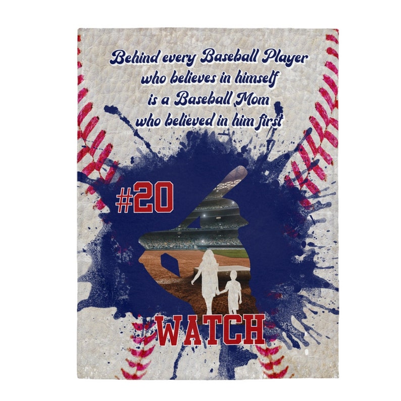 Baseball Blanket for Mom Baseball Blanket Personalized Etsy