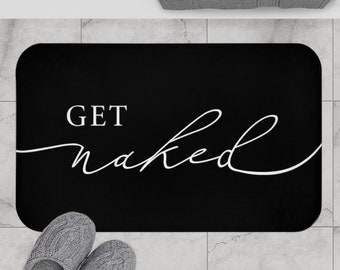 Get Naked Black Bath Mat