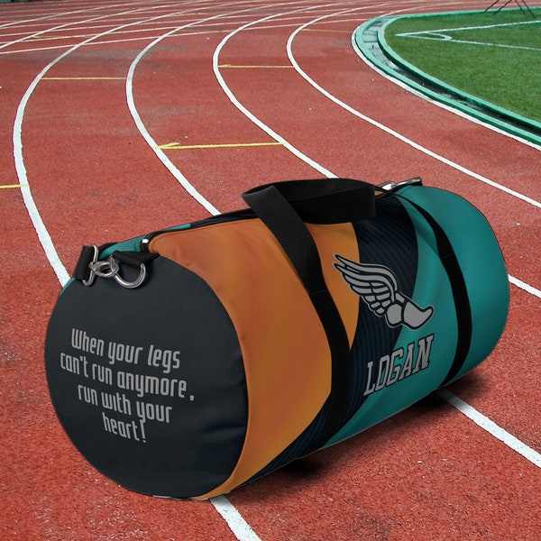 Track and Field Bag, Cross Country Bag, Track Gifts, Personalized Gifts For Runners, Custom Duffel Bag, Sports Bag for Kids, Athletic Bag