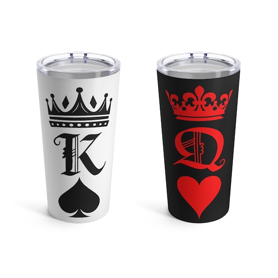 Couples Matching King and Queen 20oz Tumbler, Couple Tumblers