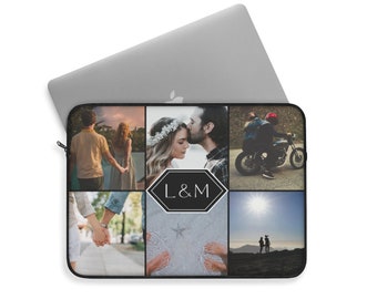 Custom Laptop Cover, Personalized Gift for Men, Photo Gift, Personalized Laptop Sleeve for Her, Photo Laptop Sleeve, Custom Laptop Cases