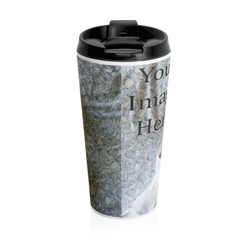 Custom Print Stainless Steel Travel Mug Personalized Photo Etsy
