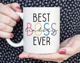 Boss Day Gift, Personalized Coffee Mug, Gift for Boss, Best Boss Ever Mug, Boss Coffee Mug, Best Boss Mug, Boss Appreciation, Coworker Gift