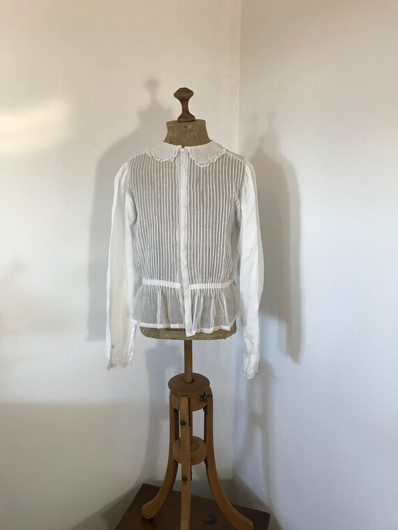 Victorian Cotton Voile Ladies Blouse C1880